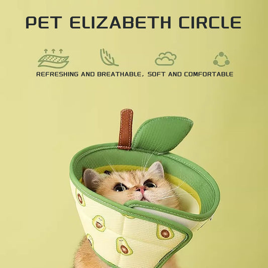 KFX-3809341 Comfortable Adjustable Cat Cone Collar for Post-Surgery Recovery – Soft EPE Material, Scratch and Bite Prevention