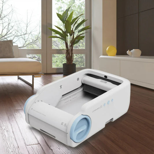 KFX-380947 Automated Self-Cleaning Cat Litter Box with Odor Control and Easy Clean Features