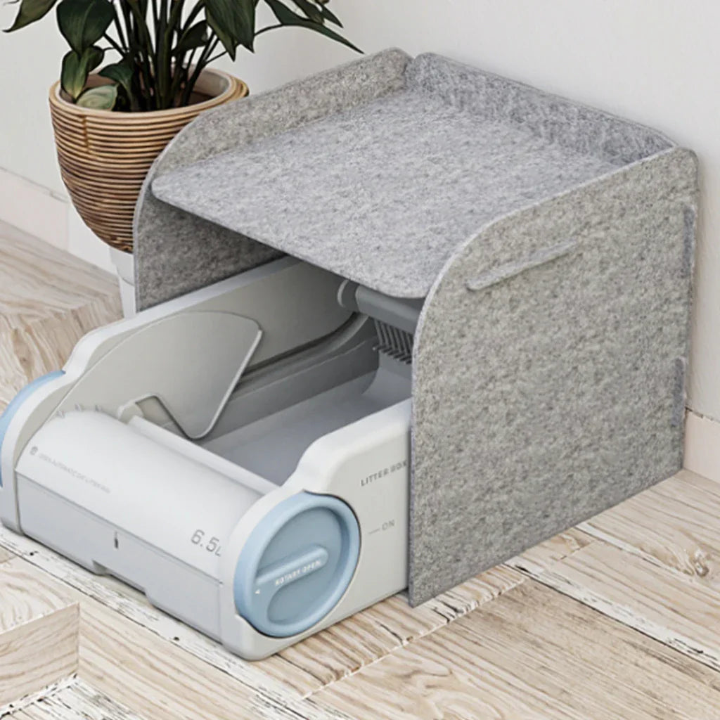 KFX-380947 Automated Self-Cleaning Cat Litter Box with Odor Control and Easy Clean Features