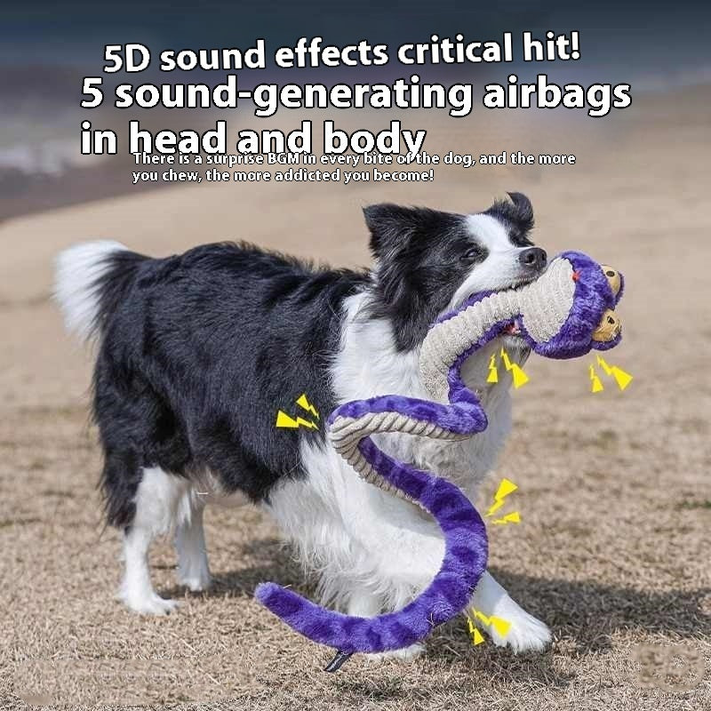 KFX-3811517 Durable Plush Dog Toy with Molar Sound for Engaging Playtime