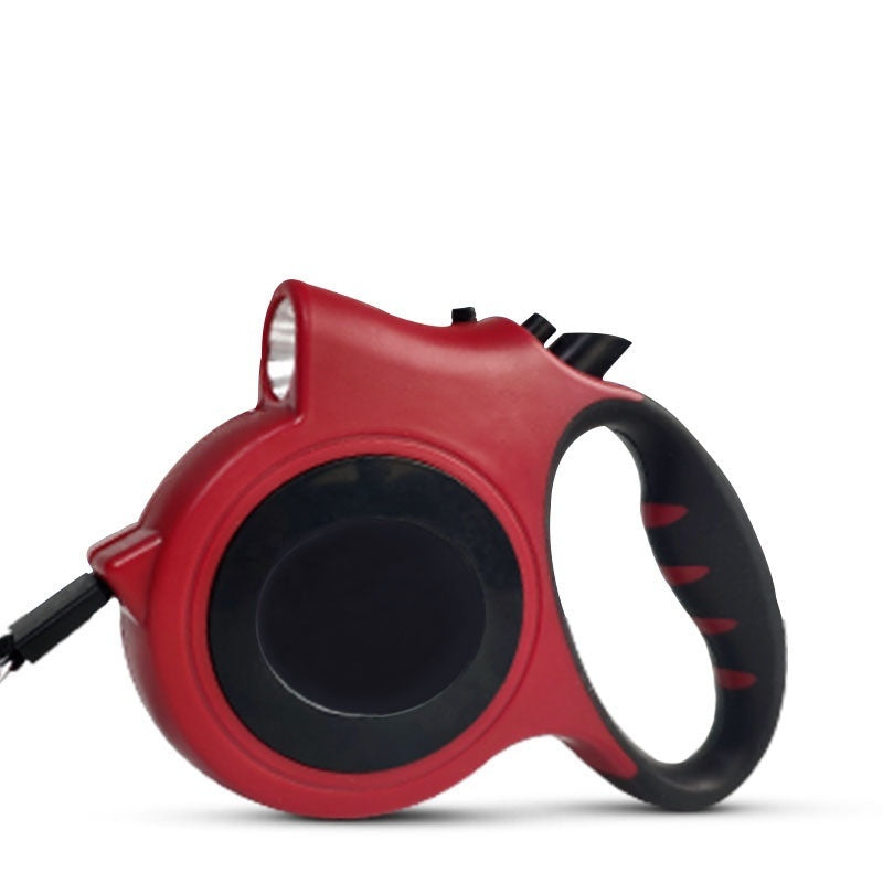 KFX-3811645 Automatic Retractable 5m Pet Leash with Hand-Holding Rope - Multiple Colors Available