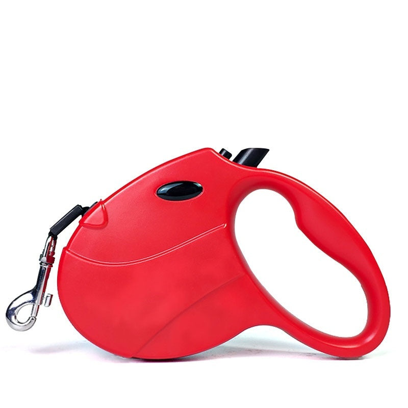 KFX-3811645 Automatic Retractable 5m Pet Leash with Hand-Holding Rope - Multiple Colors Available