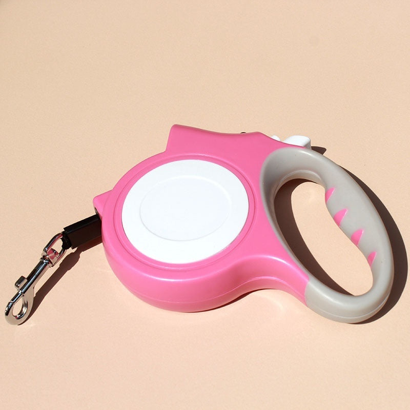 KFX-3811645 Automatic Retractable 5m Pet Leash with Hand-Holding Rope - Multiple Colors Available