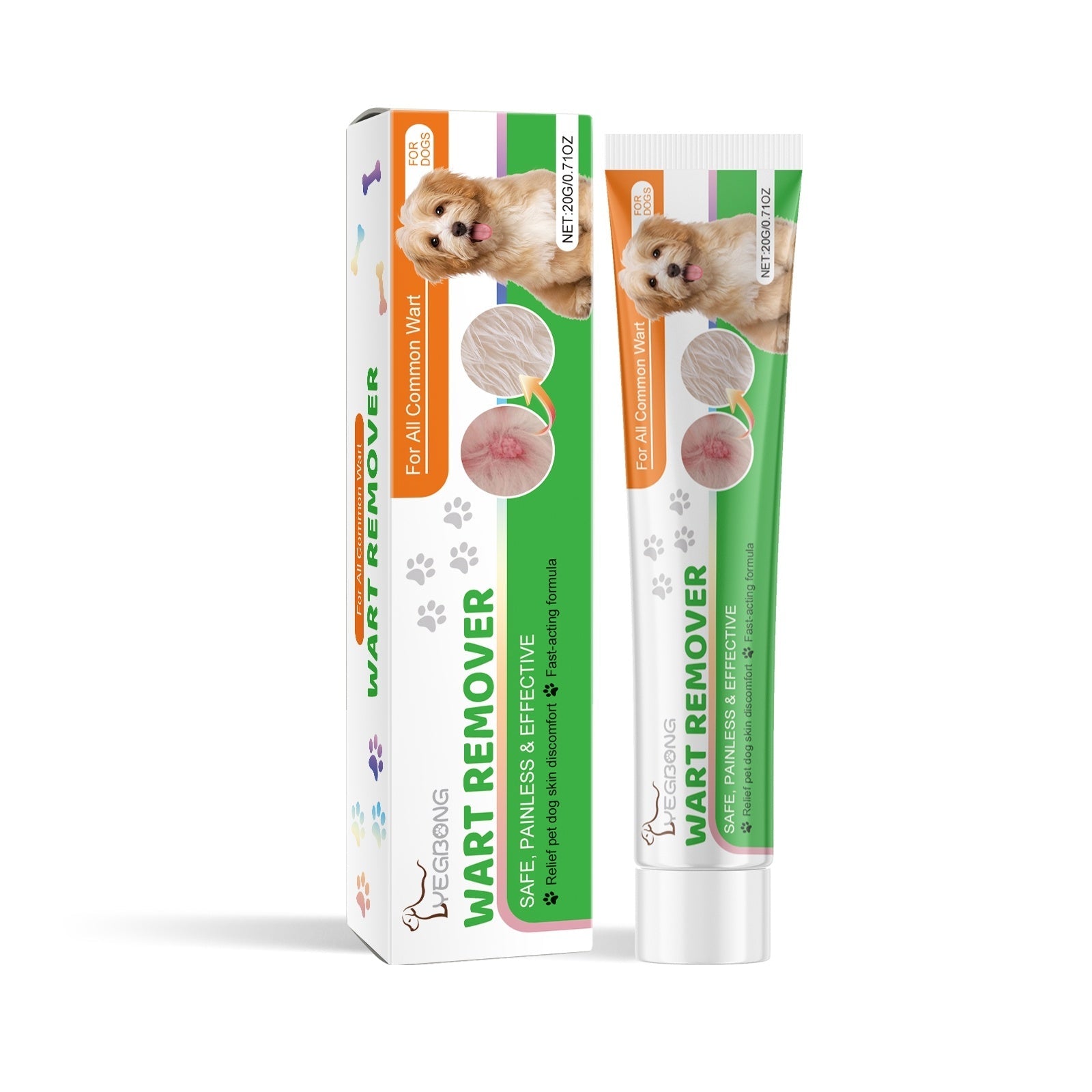 KFX-3812669 Dog Skin Patch Slow-Release Treatment Cream, 20g - Effective Care for Skin Irritations