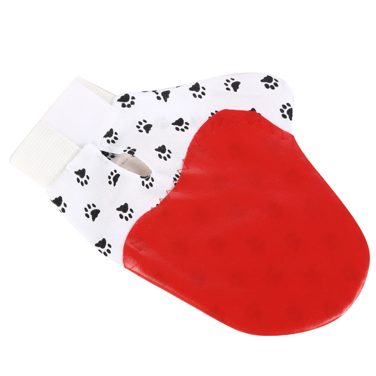 KFX-3813437 Silicone Pet Grooming Brush Gloves for Gentle Bathing and Deshedding - Comfortable Fit for Cats and Dogs