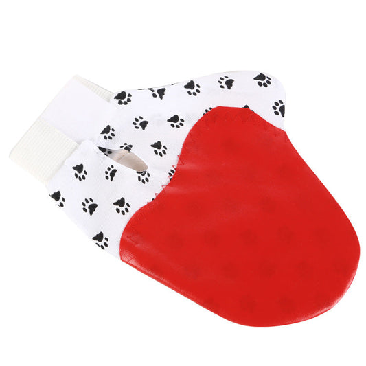 KFX-3813437 Silicone Pet Grooming Brush Gloves for Gentle Bathing and Deshedding - Comfortable Fit for Cats and Dogs