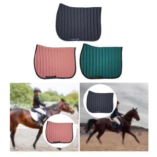 KFX-3813693 Shock Absorption Polyester Saddle Pad for Horse Riding - 68x51cm