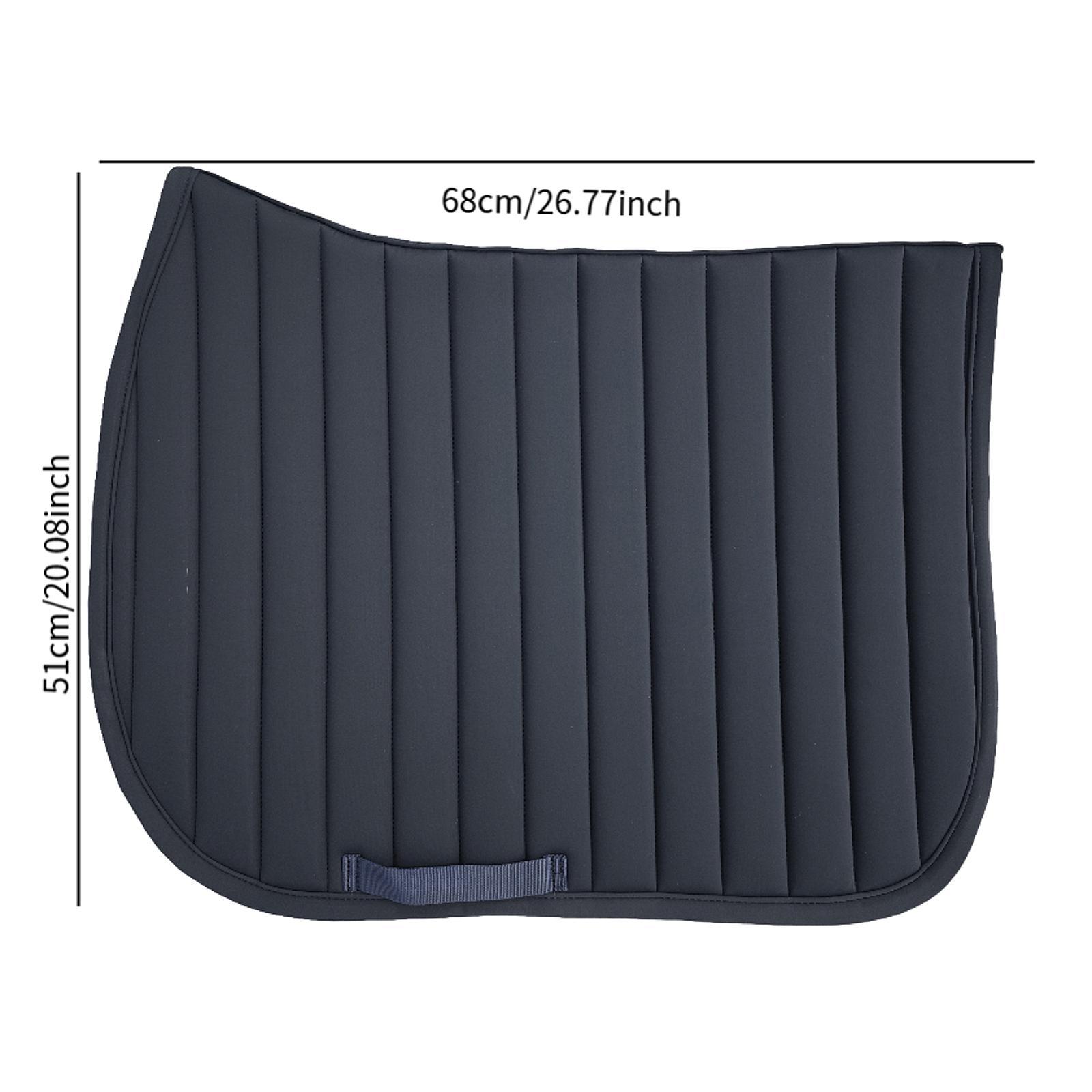 KFX-3813693 Shock Absorption Polyester Saddle Pad for Horse Riding - 68x51cm