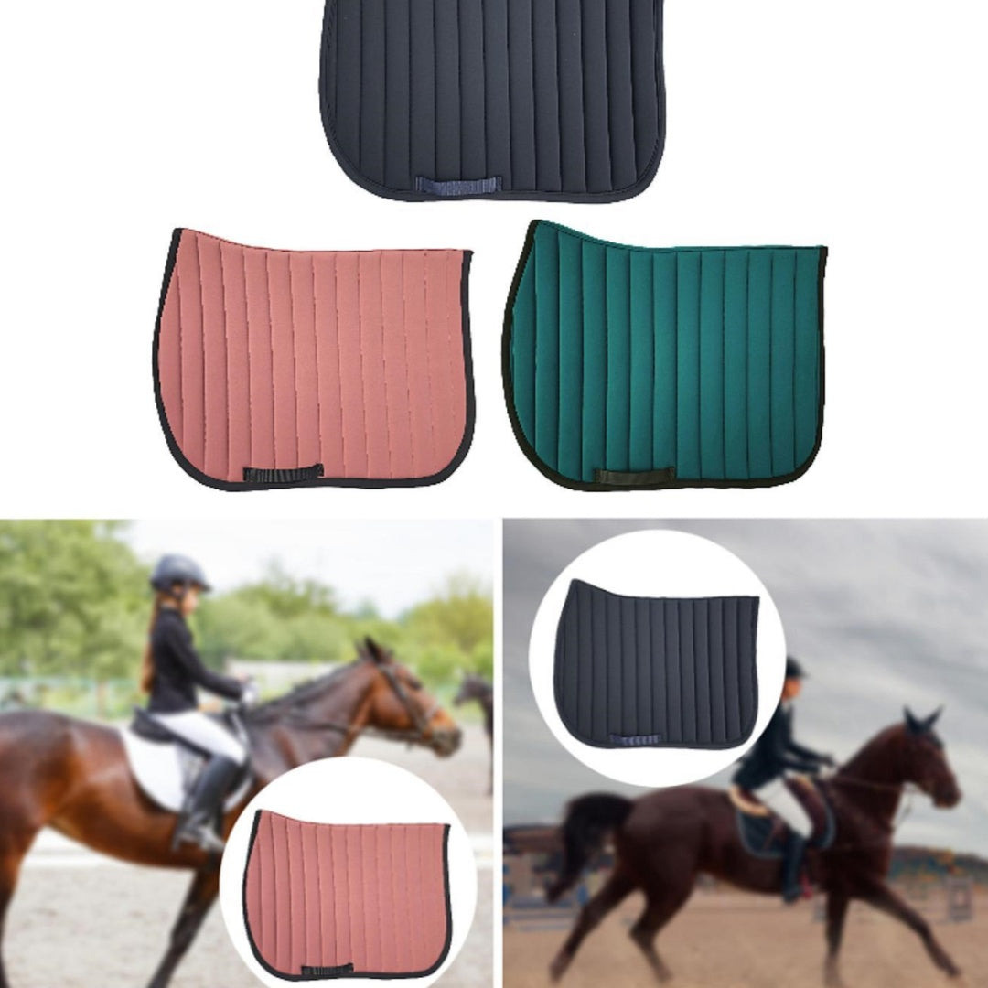 KFX-3813693 Shock Absorption Polyester Saddle Pad for Horse Riding - 68x51cm