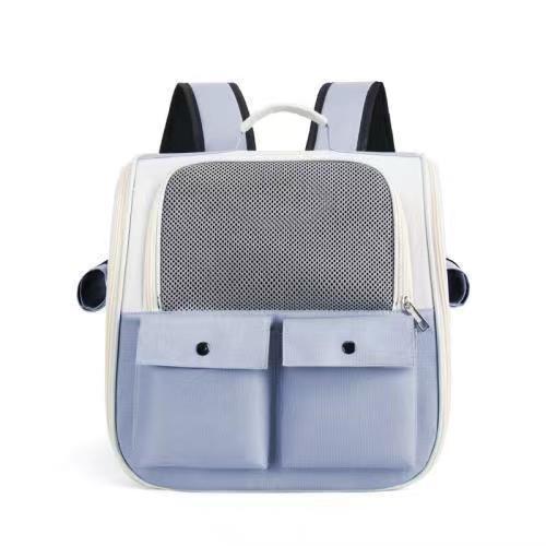KFX-3814077 Large Capacity Transparent Pet Shoulder Bag - Outdoor Canvas in Various Colors