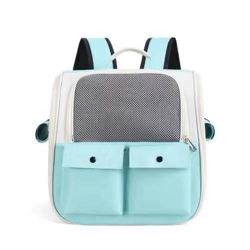 KFX-3814077 Large Capacity Transparent Pet Shoulder Bag - Outdoor Canvas in Various Colors
