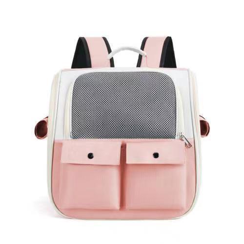 KFX-3814077 Large Capacity Transparent Pet Shoulder Bag - Outdoor Canvas in Various Colors