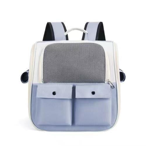KFX-3814077 Large Capacity Transparent Pet Shoulder Bag - Outdoor Canvas in Various Colors