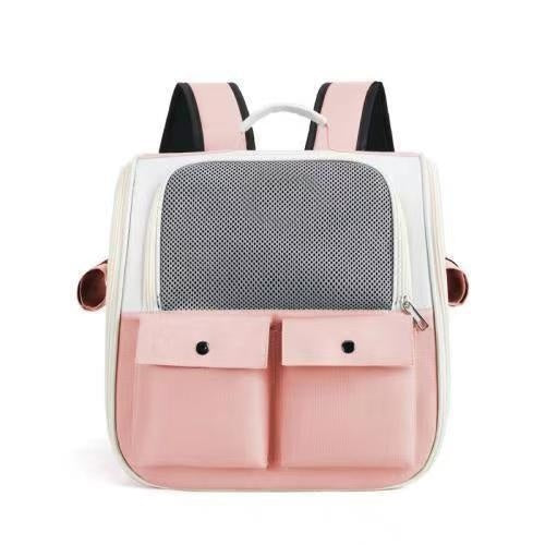 KFX-3814077 Large Capacity Transparent Pet Shoulder Bag - Outdoor Canvas in Various Colors