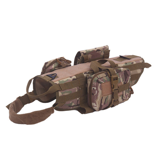 KFX-3816893 Outdoor Waterproof Tactical Dog Vest - Adjustable Nylon Pet Clothing in Multiple Colors and Sizes