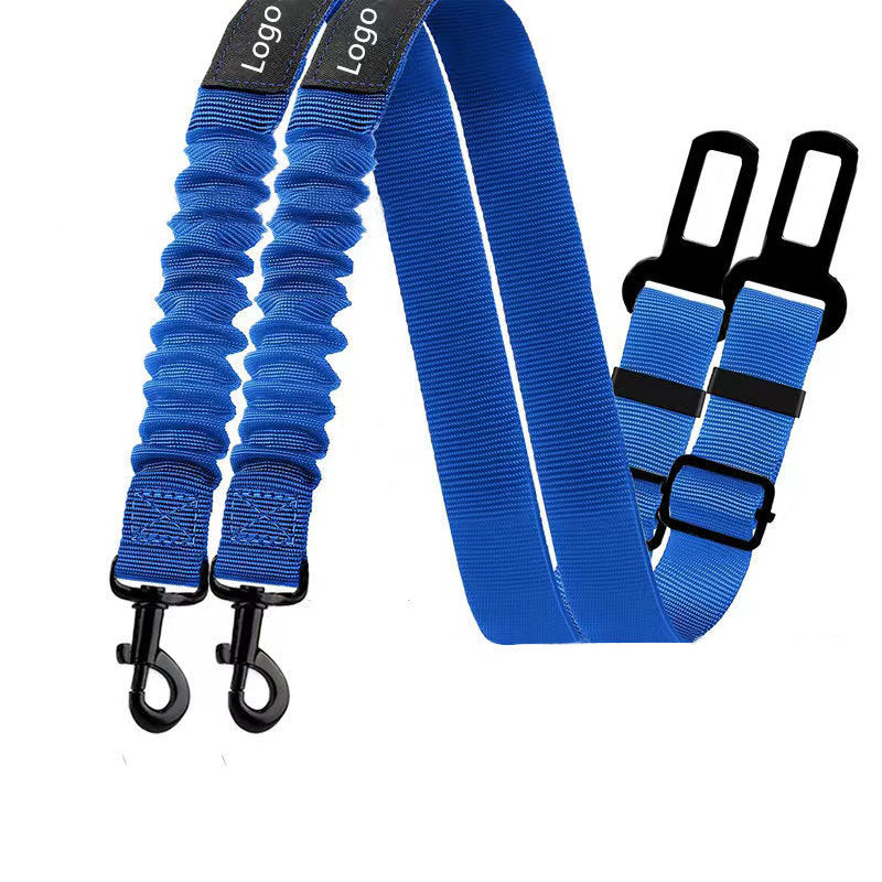 KFX-3817405 Adjustable Pet Seat Belt with Hand Holding Rope for Car Travel