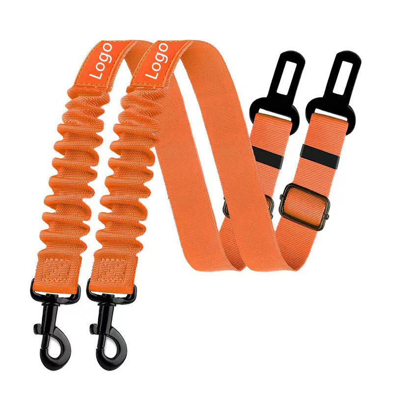 KFX-3817405 Adjustable Pet Seat Belt with Hand Holding Rope for Car Travel