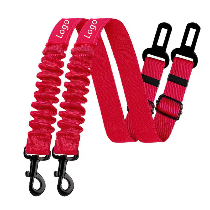 KFX-3817405 Adjustable Pet Seat Belt with Hand Holding Rope for Car Travel