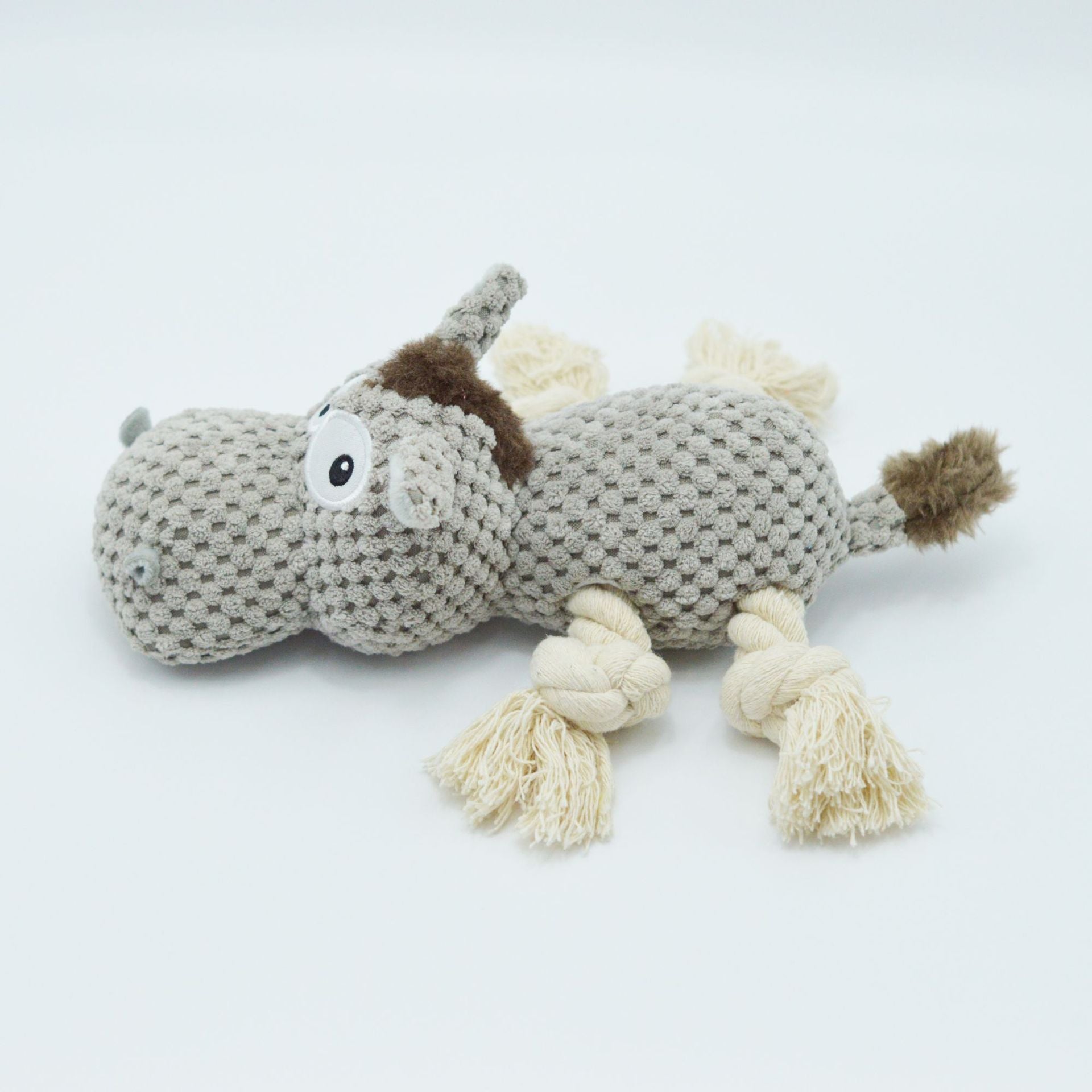 KFX-3818429 Gray Plush Donkey Creak Sound Dog Toy - 27x20x9.5cm