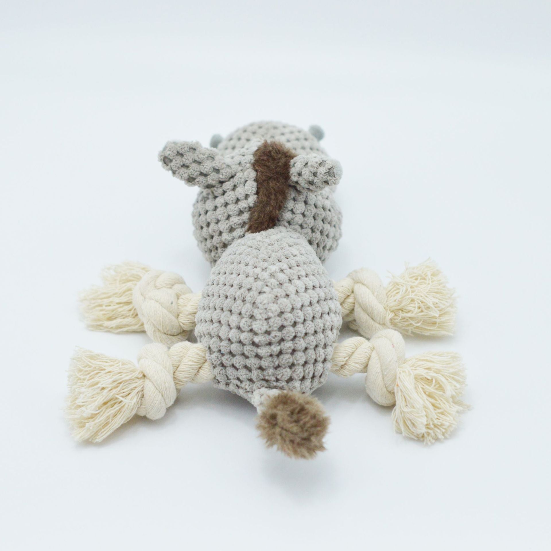KFX-3818429 Gray Plush Donkey Creak Sound Dog Toy - 27x20x9.5cm