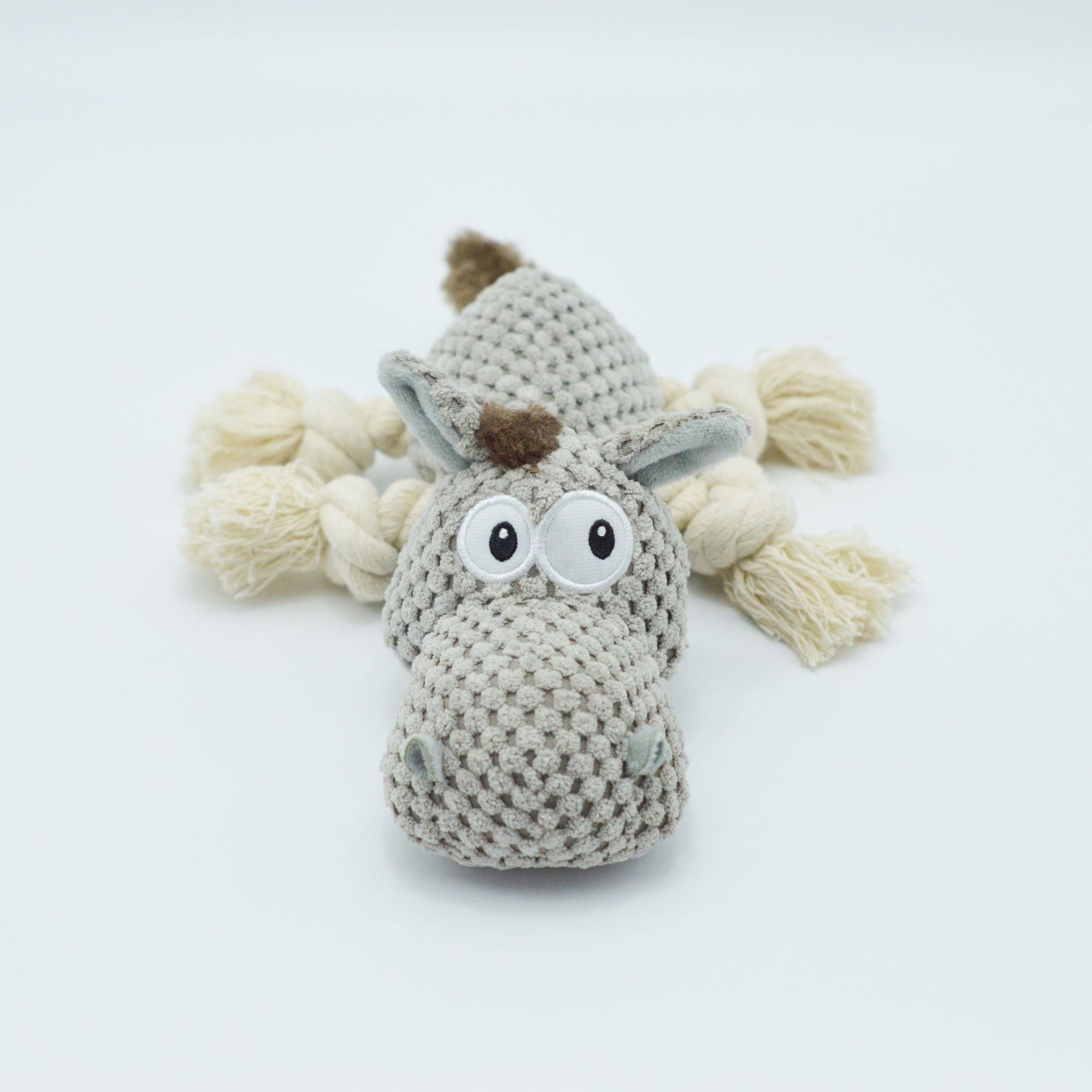 KFX-3818429 Gray Plush Donkey Creak Sound Dog Toy - 27x20x9.5cm