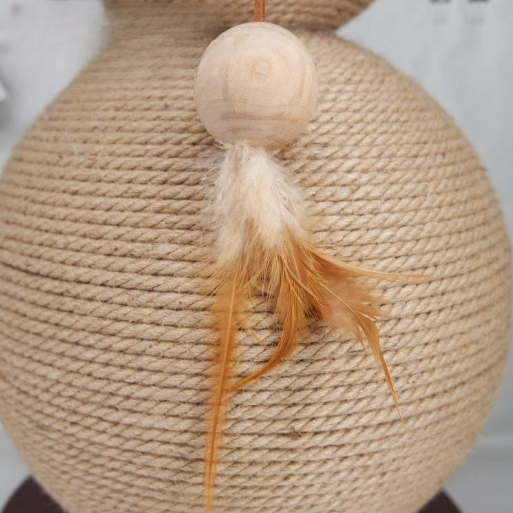 KFX-3821757 Sisal Cat Climber - Scratch-Resistant Pear-Shaped Fun Rack for Cats