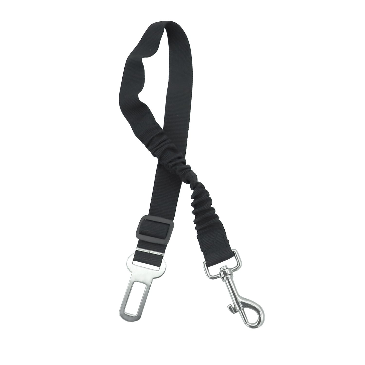 KFX-3823165 Adjustable Retractable Safety Belt Pet Leash - Elastic Polyester Design for Secure Pet Travel