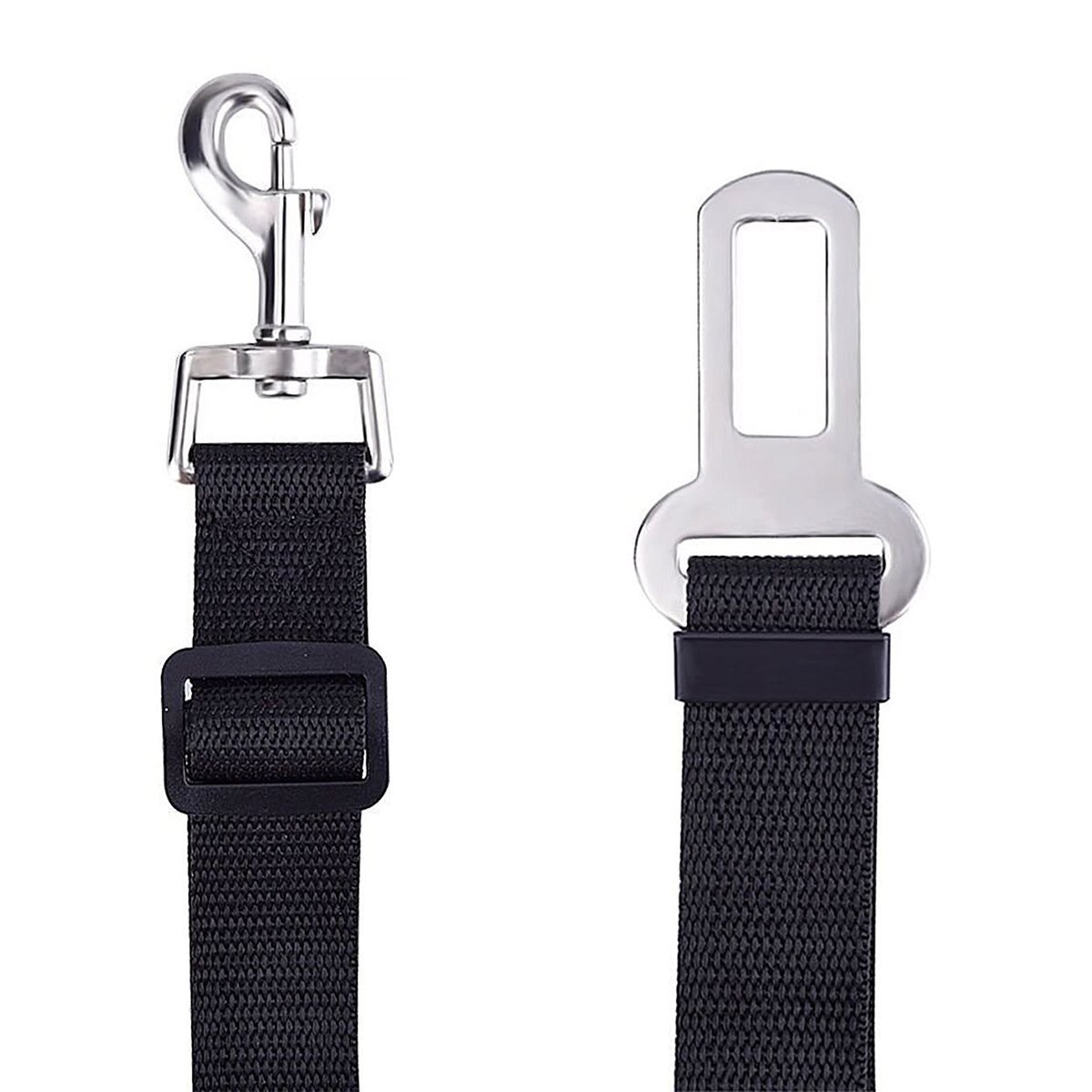 KFX-3823165 Adjustable Retractable Safety Belt Pet Leash - Elastic Polyester Design for Secure Pet Travel