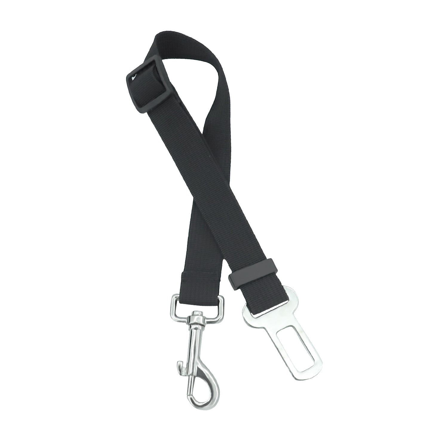 KFX-3823165 Adjustable Retractable Safety Belt Pet Leash - Elastic Polyester Design for Secure Pet Travel