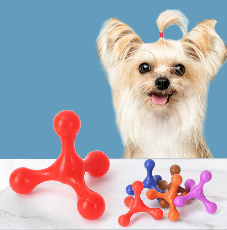 KFX-3824829 Durable Silicone Chew Toy for Small to Medium Dogs - Teething Relief & Dental Care