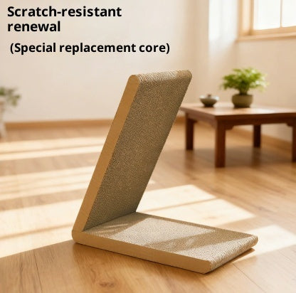 KFX-3829309 Triangular Corrugated Cardboard Cat Scratching Board and Nest Climbing Frame