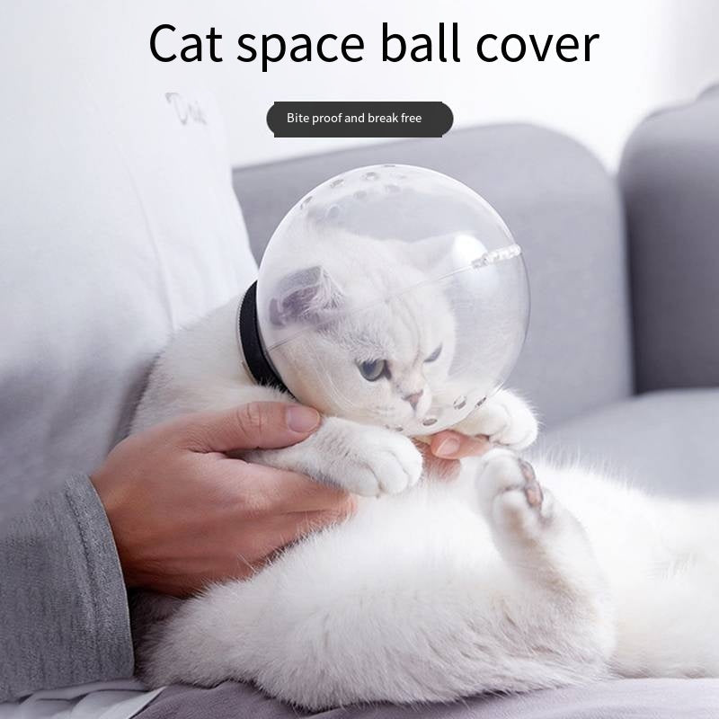 KFX-3830589 Breathable Cat Muzzle for Grooming and Bathing - Anti-Bite Protective Hood for Small Pets