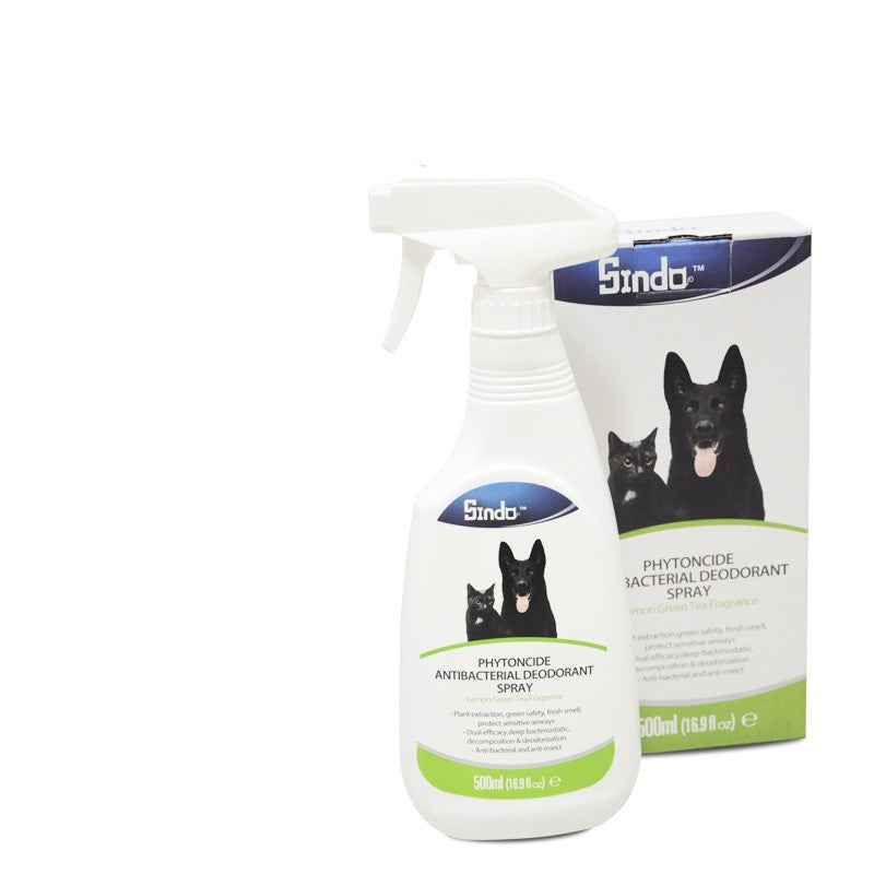 KFX-3830973 Said Fen Duojing Antibacterial Deodorant for Pets - 500ml Natural Odor Eliminator with Lemon Green Tea Extract