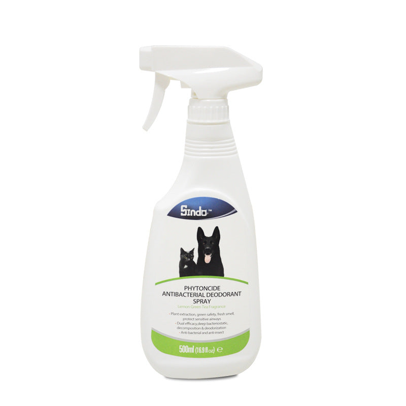 KFX-3830973 Said Fen Duojing Antibacterial Deodorant for Pets - 500ml Natural Odor Eliminator with Lemon Green Tea Extract