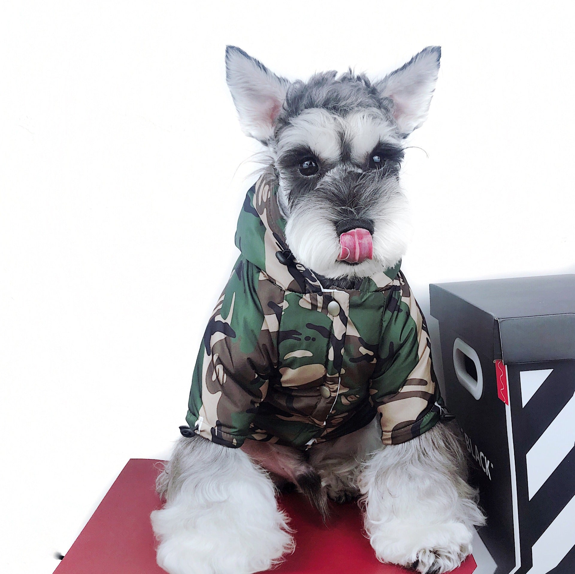 KFX-3835453 Waterproof Camouflage Dog Raincoat for All Sizes – Windproof & Snowproof Design