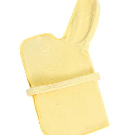 KFX-3835709 Soft and Thick Coral Fleece Dog Bath Towel - Wearable Bathrobe in Blue, Yellow, Pink, or White