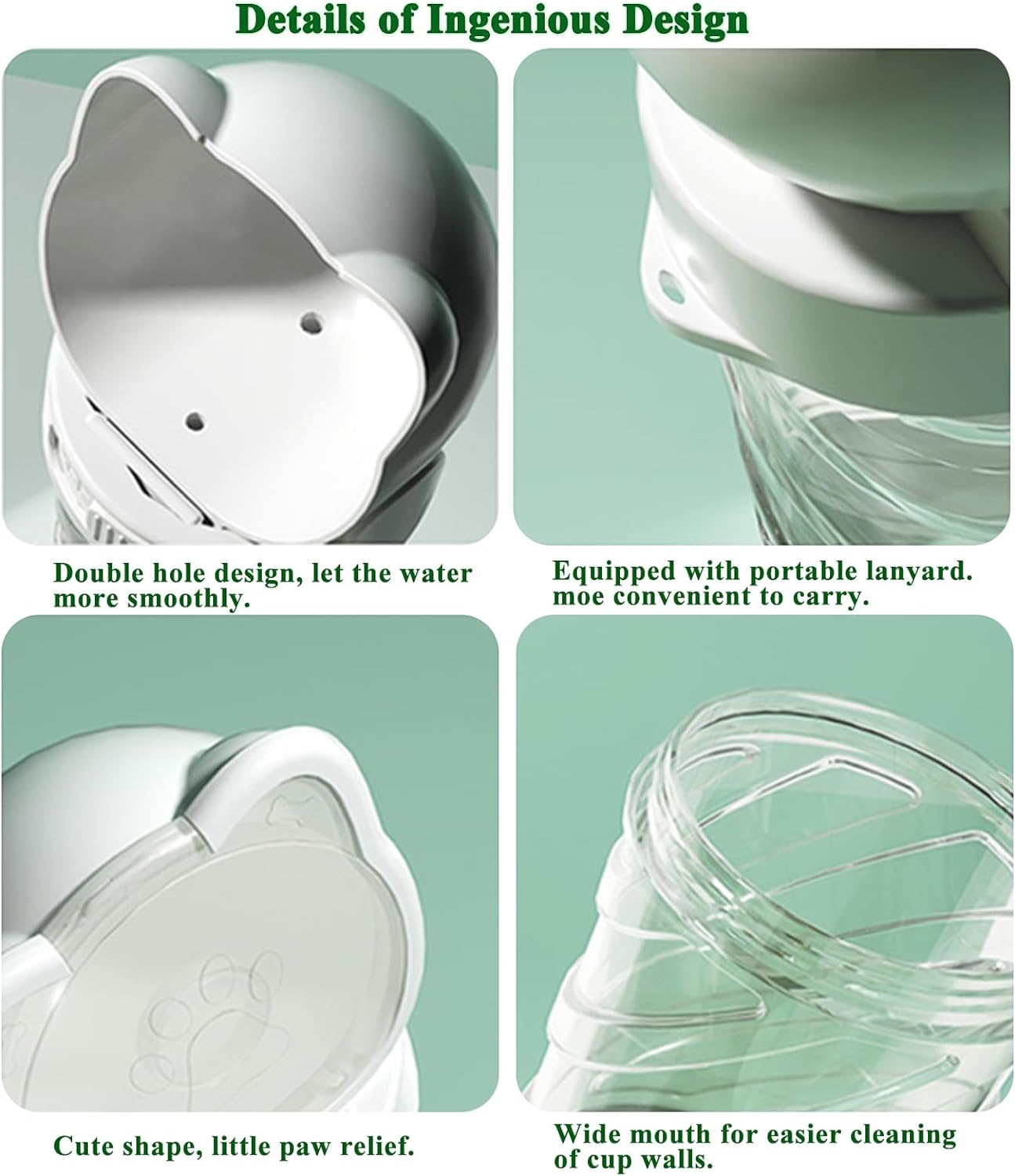 KFX-3836349 3-in-1 Portable Pet Water Bottle with Food Container and Waste Bag Dispenser for Dogs and Cats