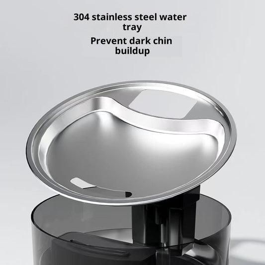 KFX-3840701 Stainless Steel Wireless Cat Water Fountain with Automatic Recirculation - 3L Large Capacity