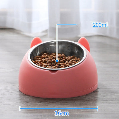 KFX-3840829 Double Stainless Steel Cat and Dog Bowl with Durable Design