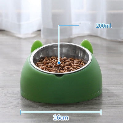 KFX-3840829 Double Stainless Steel Cat and Dog Bowl with Durable Design