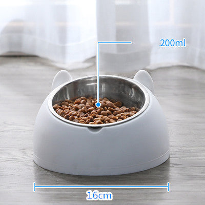 KFX-3840829 Double Stainless Steel Cat and Dog Bowl with Durable Design