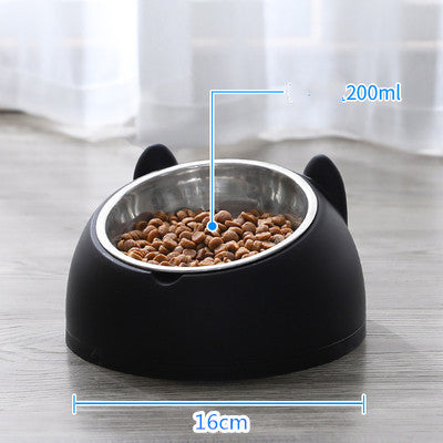 KFX-3840829 Double Stainless Steel Cat and Dog Bowl with Durable Design