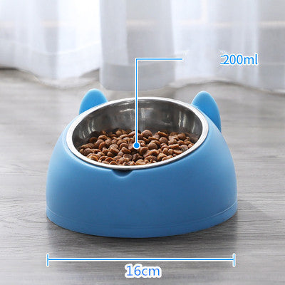 KFX-3840829 Double Stainless Steel Cat and Dog Bowl with Durable Design
