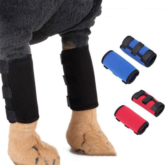 KFX-3841469 Neoprene Dog Knee Protective Gear – Non-Slip, Warm, and Wear-Resistant Knee Support – Available in Black, Red, and Blue Sizes S, M, L