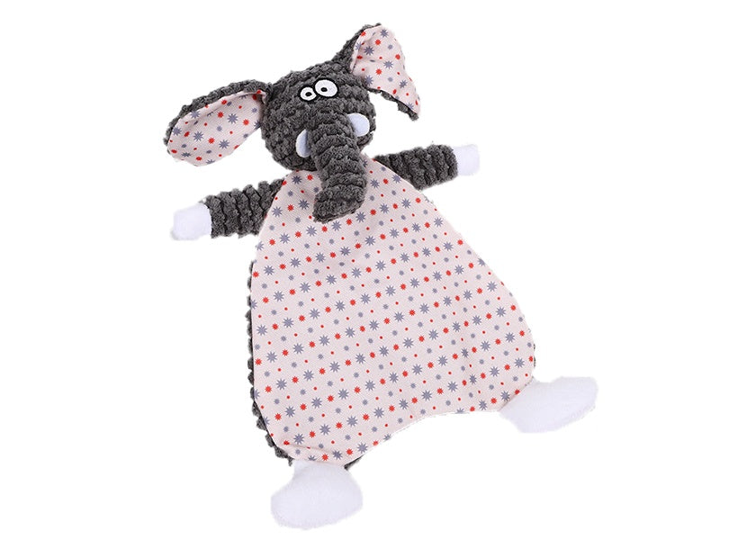 KFX-3842109 Bite-Resistant Velvet Fox Elephant Plush Toy for Cats and Dogs - Boredom Relief