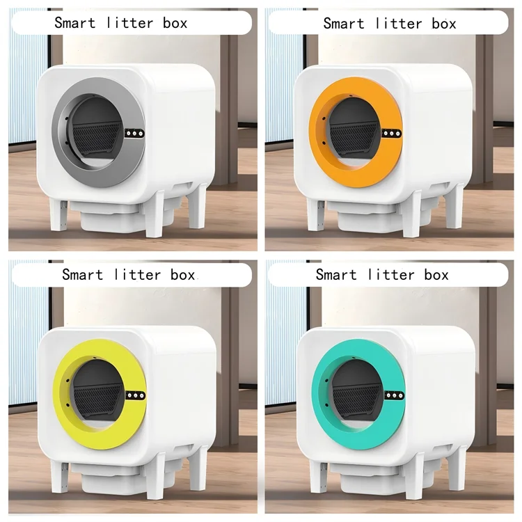 KFX-384403 Smart Automatic Self-Cleaning Cat Litter Box with Mobile Control and Spacious 70L Capacity