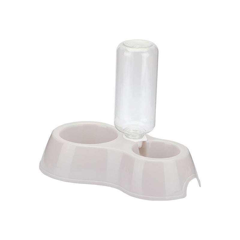KFX-3844797 Automatic Double Pet Water Bowl with Integrated Bottle - Available in Pink, Blue, and Gray