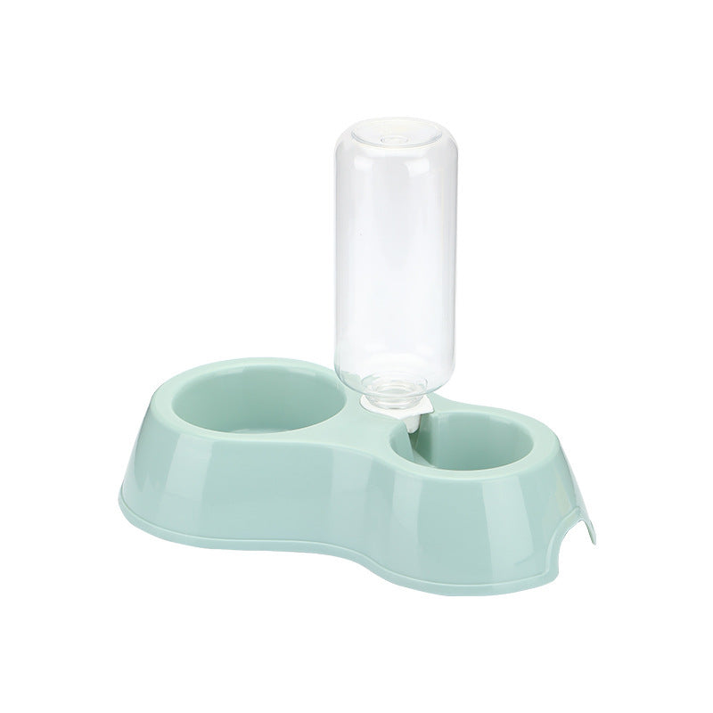 KFX-3844797 Automatic Double Pet Water Bowl with Integrated Bottle - Available in Pink, Blue, and Gray
