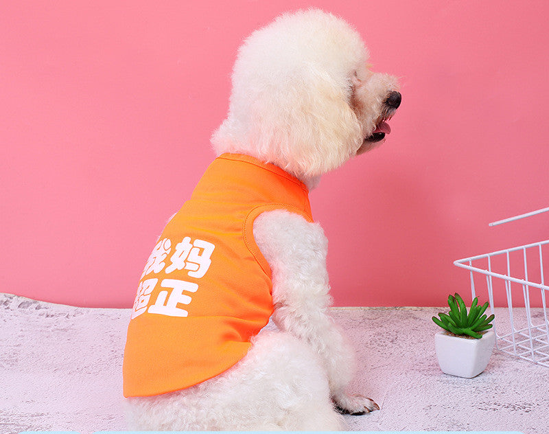 KFX-3845181 Versatile Polyester Dog Vest for Small Breeds - Fun Designs & Comfortable Fit