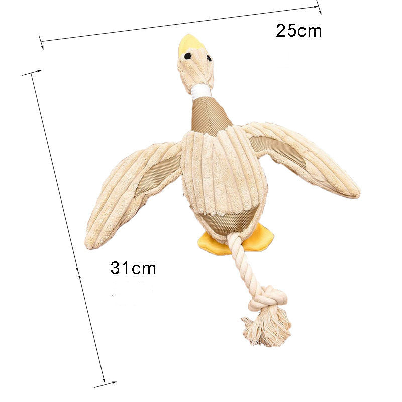 KFX-3845437 Plush Duck Sound Toy for Dogs - 25 x 31 cm, Soft Short Plush Material